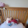 Single oak bed frame Image 3