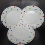 Plates/Four White Poka Dot Dinner Plates .. Final Price Drop Image 3