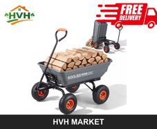 Garden Dump Cart 600 lb with 10in Tyres