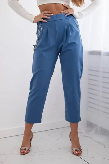 elegant pants with chain MADE IN ITALY   fits sm m l
