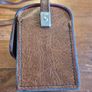 Vintage Brown Camera Case with Red Interior and Shoulder Strap Image 5
