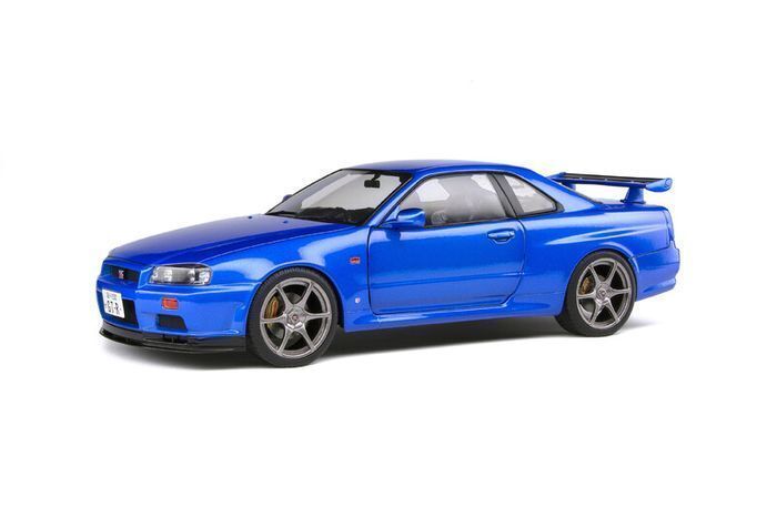Nissan Skyline GT-R R34 Metallic Blue - New in Box - 1/18