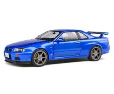 Nissan Skyline GT-R R34 Metallic Blue - New in Box - 1/18