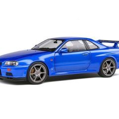 Nissan Skyline GT-R R34 Metallic Blue - New in Box - 1/18