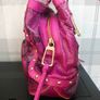 Rare vintage dkny Purple Snake Print Bag Y2K McBling Satchel Image 8