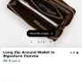 Brand New Coach zip around wallet in signature print Image 9