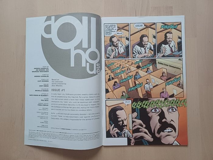 Dollhouse Issue 1 by Joss Whedon (Dystopian Science Fiction Comic Book Dark Horse Comics)