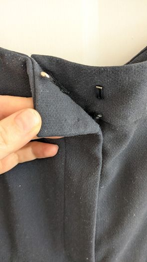 Navy M&S wide leg trousers