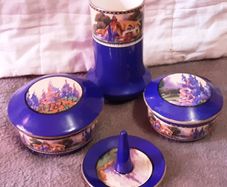 four piece ruthland pottery