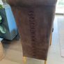 6 Suede high back Dining chairs Image 2