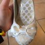 Ruby Shoo Ivory Cream Satin Bow Heels UK 3 EU 36 Worn Once Image 5