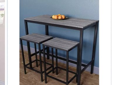 Tall table with 2 stools