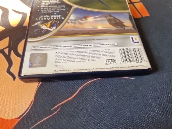 Star Wars Starfighter PlayStation 2 Ps2 Games Original