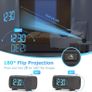 Projection Alarm Clock, Alarm Clocks Bedside Mains Powered, Projection Clock with FM Radio, Large VA Display, 4-Level Dimmer, Snooze, Digital Clock for Bedroom Image 8