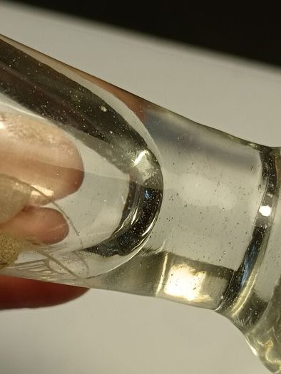 Rare Georgian etched toasting glass