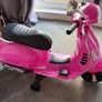 Pink electric Vespa motorbike Image 2