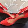 Size 5 Orange Suede Leather Wedges by Next Image 2
