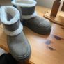 Fab Zara Khaki Green Ugg Style Faux Suede and Shearling Platform Ankle Boots  UK 5 EU 38 Image 2