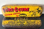 2 x Vintage Romac Cycle Repair Tins