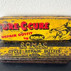 2 x Vintage Romac Cycle Repair Tins