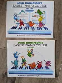 John Thompson Part 2 and 3 piano books