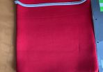 Red laptop skin