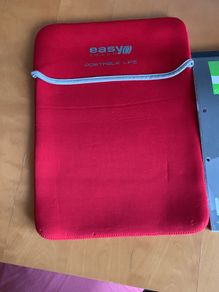 Red laptop skin