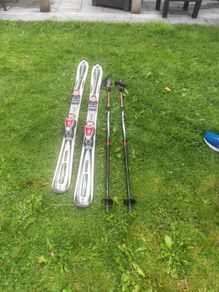 Skis and poles