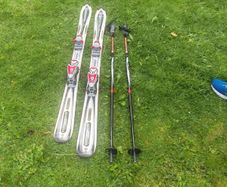 Skis and poles