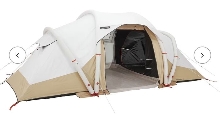 QUECHUA  Inflatable camping tent - Air Seconds 4.2 F&B - 4 Person - 2 Bedroom