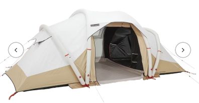 QUECHUA  Inflatable camping tent - Air Seconds 4.2 F&B - 4 Person - 2 Bedroom