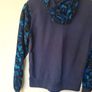 Nike camo full zip hoodie size medium ptp 22" navy in good condition Image 8