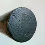 Old lignum vitae round ruler and counting stick Image 4