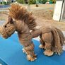 Very cute handmade jute horse figurine 28cm tall Image 3