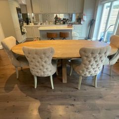 Dining Table, Bench Chairs