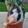 Vintage Handmade Studio Pottery lamp Image 2