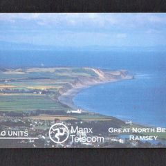 1989 Isle of Man 10 unit Great North Beach (GPT - Magnetic) Phone Card