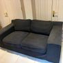 2 Seater Charcoal Sofa Image 2