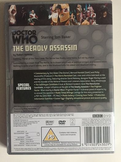 Doctor Who (Tom Baker) [1976] The Deadly Assassin [DVD TV Boxset]