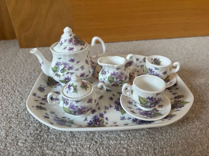 vintage St George miniature porcelain tea set