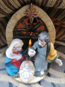 Vintage nativity scene