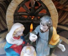 Vintage nativity scene