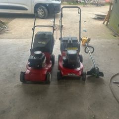 lawnmowers and strimmers