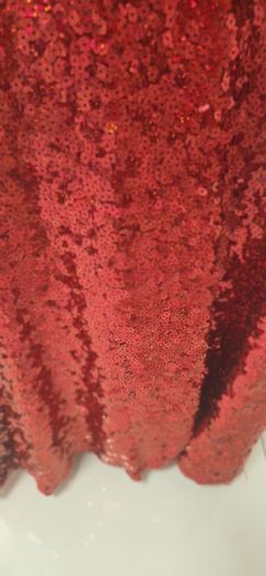 Red Sequin long dress