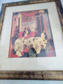 Lovely  Framed Holly Picture.