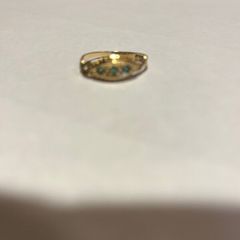 rings 9ct emerald ring fully marked size r