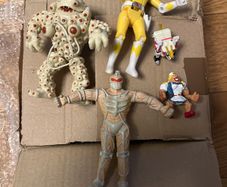 Vintage Power Rangers Action Figure Lot 1990s - 100% Complete Eye Guy, Tigerzord, Yellow Ranger, Lord Zedd + Monster