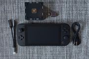 Nintendo Switch Lite with SUPER5 OLED Touch / SUPER5 HDMI Black Mega Upgrade Kit by RetroRemake Taki Udon