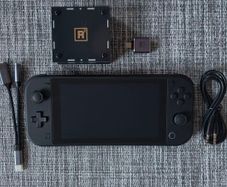 Nintendo Switch Lite with SUPER5 OLED Touch / SUPER5 HDMI Black Mega Upgrade Kit by RetroRemake Taki Udon