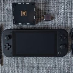 Nintendo Switch Lite with SUPER5 OLED Touch / SUPER5 HDMI Black Mega Upgrade Kit by RetroRemake Taki Udon